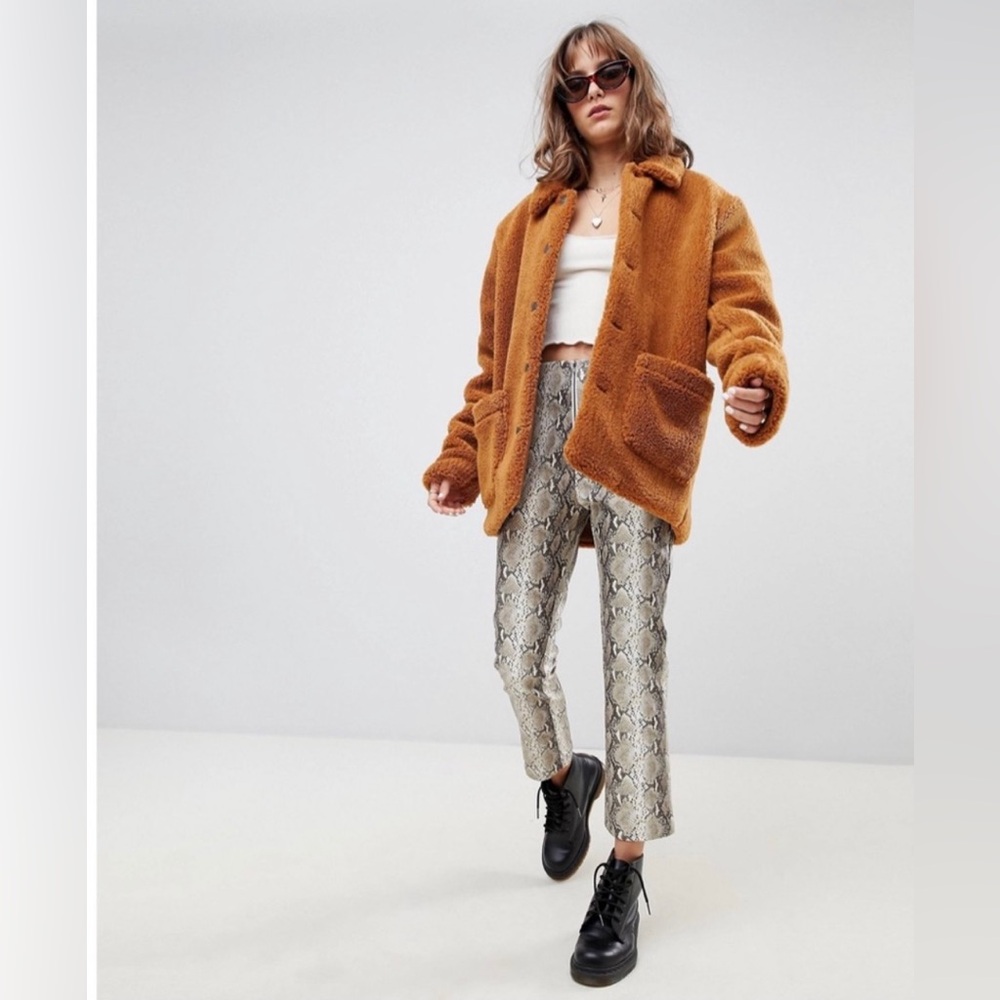 Wild Honey NWT Snake Skin Print Front Pleather Pants